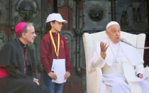 Encuentro del Papa Francisco con los niños y jóvenes en Verona.