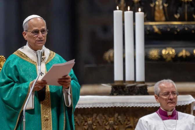 El Papa durante la Misa con motivo del Jubileo de los Pobres