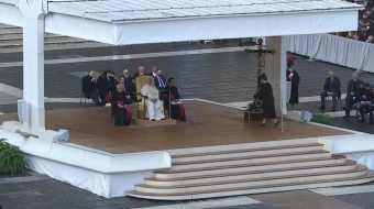 El Papa en la Plaza de San Pedro del Vaticano