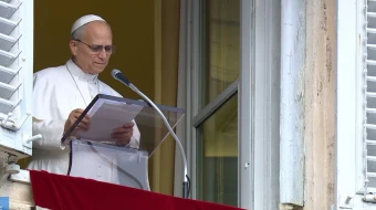 El Papa, asomado al balcón del Palacio Apostólico