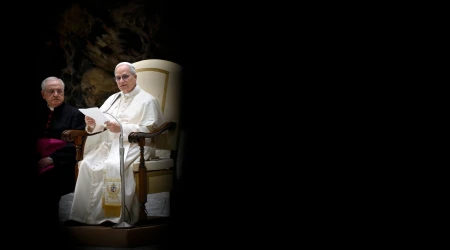 El Papa pronuncia su catequesis en el Aula Pablo VI del Vaticano