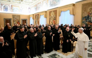 El Papa durante la audiencia Crédito: Vatican Media