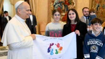 El Papa con los chicos y chicas de Acción Católica italiana