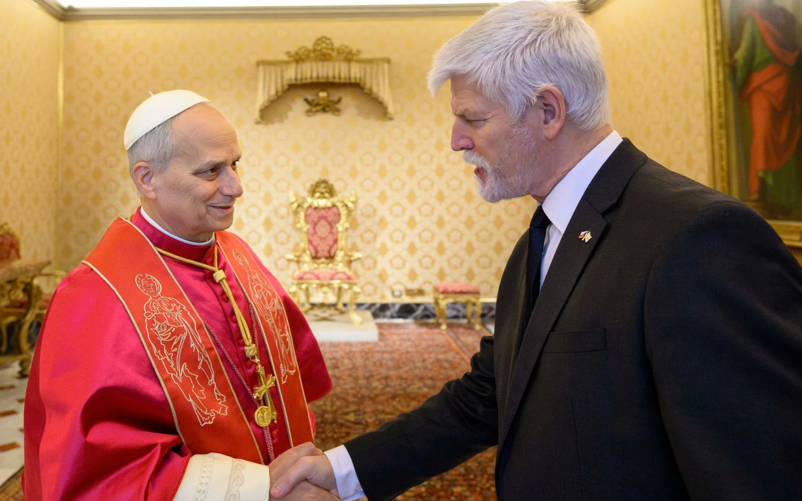 El Papa León XIV recibió este lunes 19 de enero de 2026, en audiencia privada en el Palacio Apostólico, al presidente de la República Checa, Petr Pavel?w=200&h=150