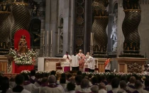 El Papa durante la Eucaristía