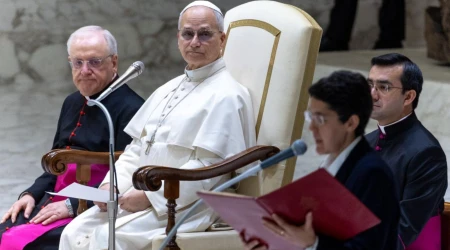 El Papa durante la Audiencia General de este miércoles