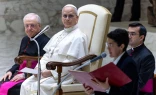 El Papa durante la Audiencia General de este miércoles