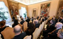 El Papa en la audiencia con políticos europeos