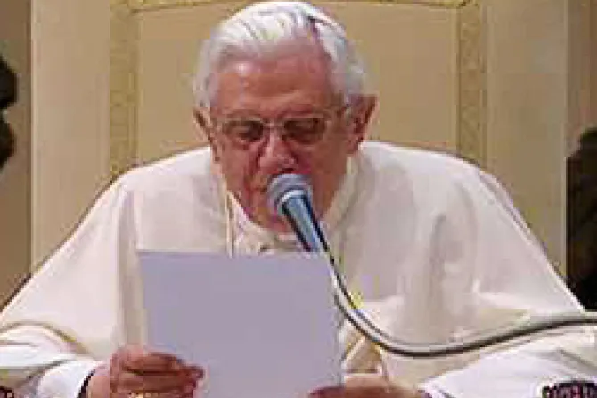 Promesas de Dios superan toda expectativa y nunca defraudan, dice el Papa Benedicto XVI