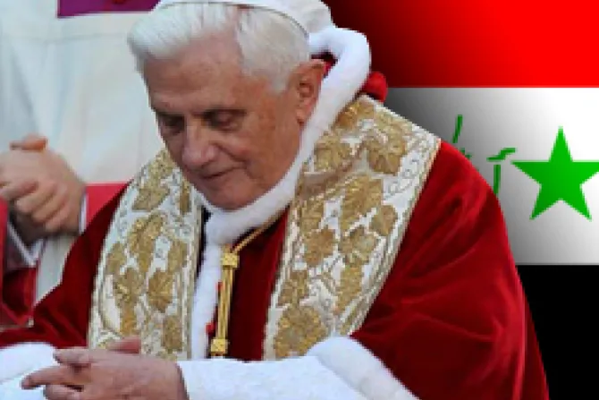 Sacrificio de católicos en Irak debe ser semilla de paz, dice el Papa Benedicto XVI