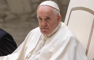 Papa Francisco en la Audiencia General. Cru00e9dito: Pablo Esparza/ACI Prensa 