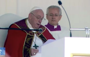 El Papa Francisco en la homilu00eda de este miu00e9rcoles. Cru00e9dito: Captura de Vatican Media 