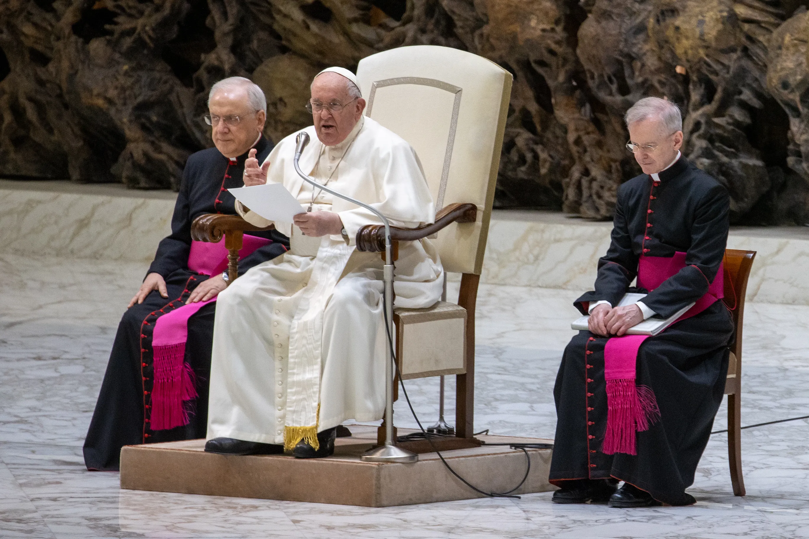 El Papa Francisco durante la Audiencia General semanal en el Aula Pablo VI, el 14 de febrero de 2024.?w=200&h=150