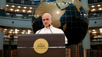 Encuentro del Papa León XIV con las autoridades y sociedad civil en Turquía