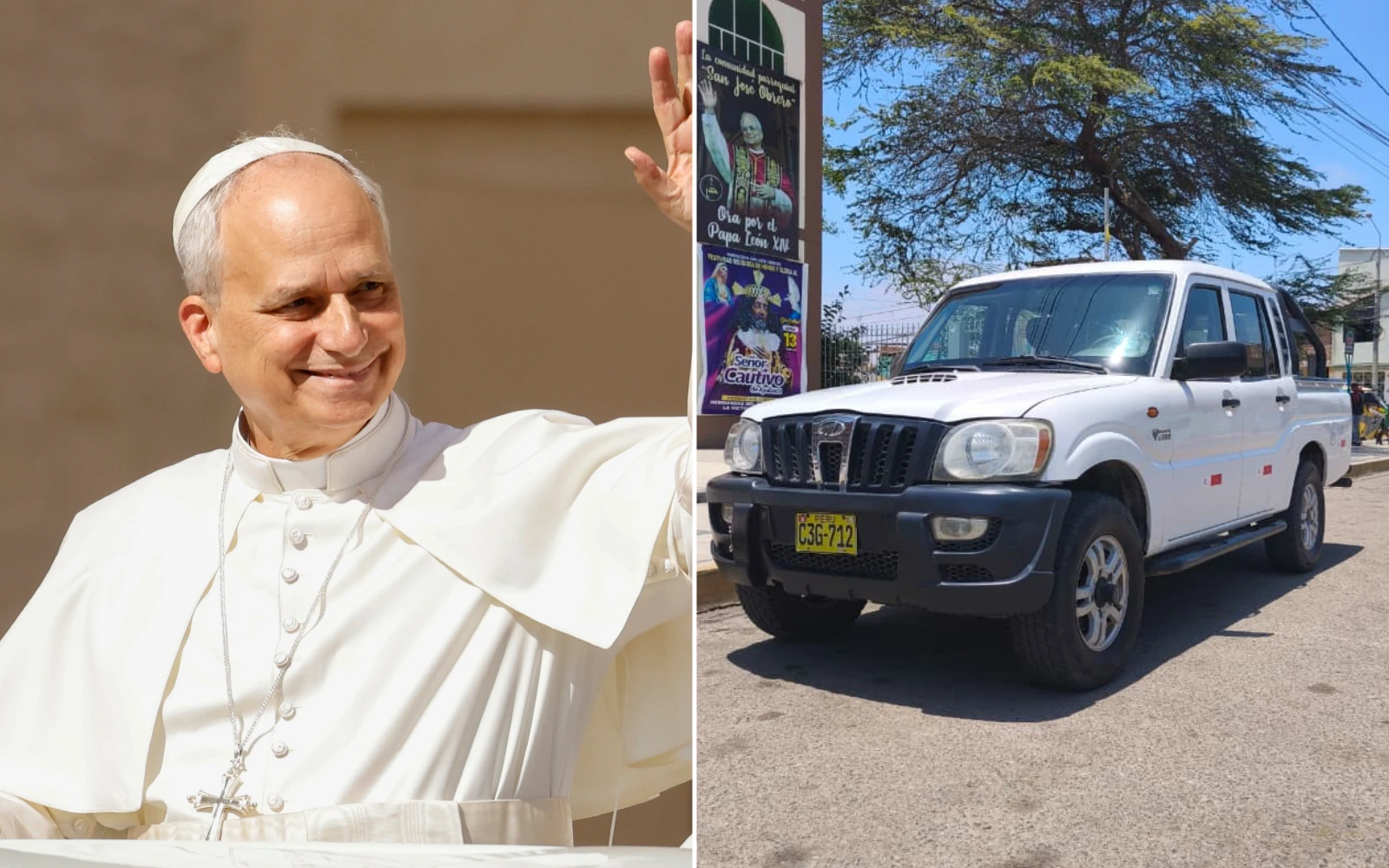 Camioneta pickup del entonces Mons. Robert Prevost (hoy Papa León XIV) en Chiclayo.?w=200&h=150