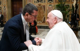 Esta mañana, el Papa Francisco ha recibido en audiencia a los participantes en el curso de formación promovido por el Tribunal de la Rota Romana. Crédito: Vatican Media