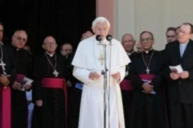 Benedicto XVI a cubanos: Que nada ni nadie les quite alegría interior