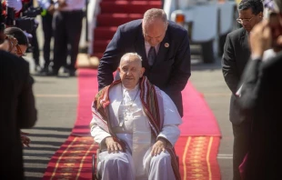Llegada del Papa Francisco a Dili Crédito: Daniel Ibáñez/ EWTN News