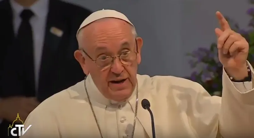 Papa Francisco con la vida consagrada, Medellín / Foto: Captura Youtube CTV