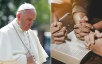 Papa Francisco / Manos en oración.