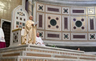 El Santo Padre celebró la Santa Misa desde la catedral del Obispo de Roma, con motivo de la Solemnidad de la Dedicación de la que se considera “madre de todas las Iglesias”. Crédito: Vatican Media