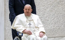 El Papa Francisco durante la audiencia general del 12 de febrero.