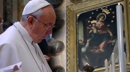 El Papa Francisco pronunció esta oración ante la Virgen del Rosario en Pompeya