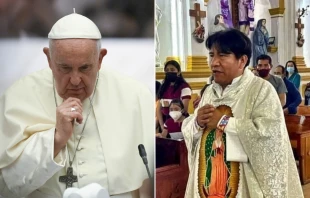 El Papa Francisco / P. Marcelo Pérez Crédito: Vatican Media / Diócesis de San Cristóbal de las Casas