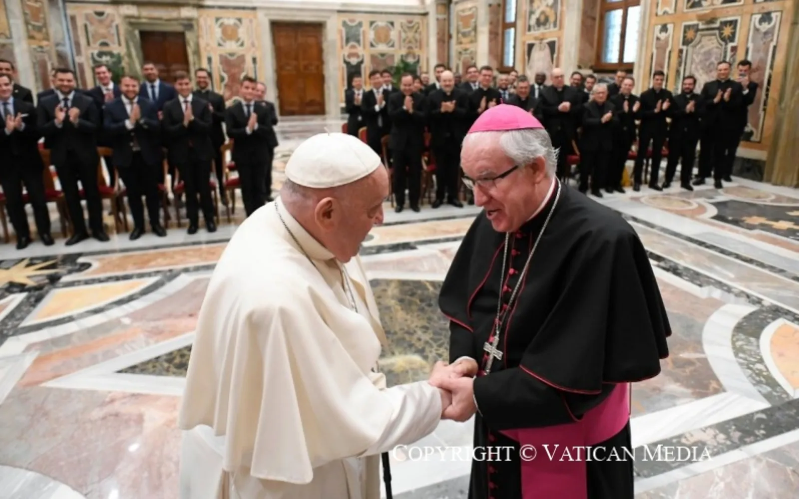 El Papa Francisco recibiendo Arzobispo José Ángel Saiz Meneses y a los seminaristas de Sevilla, el 20 de abril de 2024.?w=200&h=150