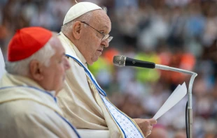 Homilía del Papa Francisco en el Estadio Velódromo de Marsella, 23 de septiembre de 2023 Crédito: Daniel Ibañez - ACI Prensa