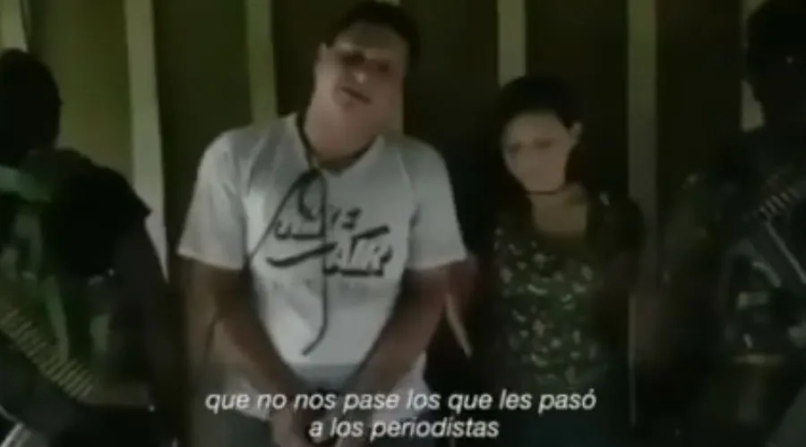 Los secuestrados Oscar Efrén Villacís Gómez y Katty Vanesa Velasco Pinargote