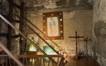 Rastros de la primera ermita donde se resguardó la imagen de la Virgen de Guadalupe dentro de la Antigua Parroquia de Indios.