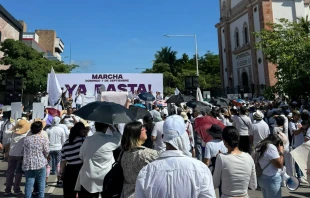 Marcha por la paz en Culiacán. Crédito: Pastoral Juvenil Universitaria y Profesionista / Cáritas Culiacán