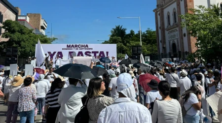 Miles salieron a marchar para pedir por la paz en Culiacán, México