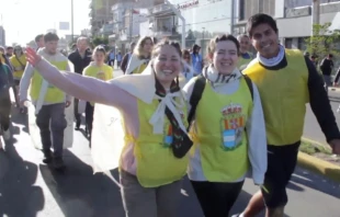 Peregrinación Juvenil a Luján Crédito: Captura de pantalla/Canal Orbe 21