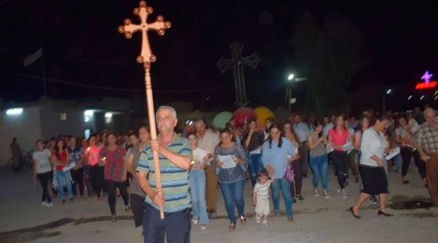 Procesión con la cruz en Karamlesh / Foto: Patriarcado Caldeo de Babilonia