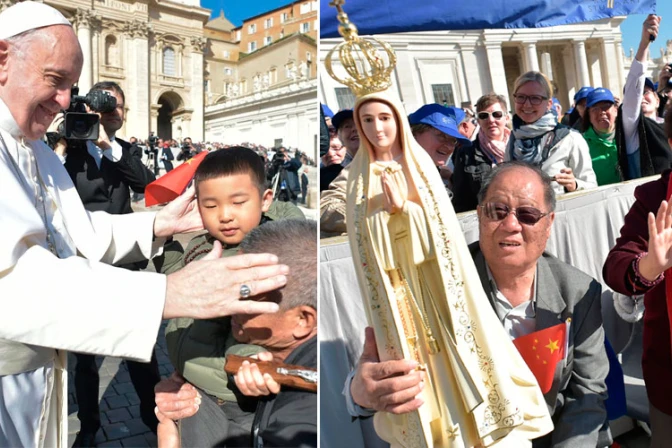 VIDEO: Peregrinos de China rompen protocolo y conmueven al Papa Francisco