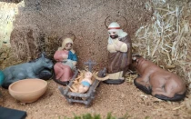 Imagen referencial de un pesebre de Navidad o belén.