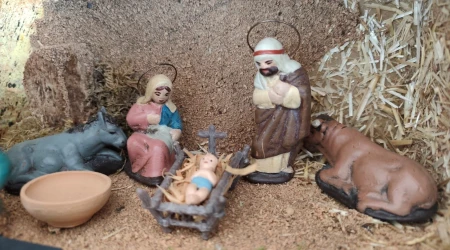 Imagen referencial de un pesebre de Navidad o belén.