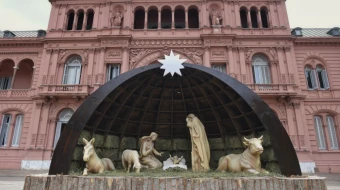 Pesebre en la Casa Rosada
