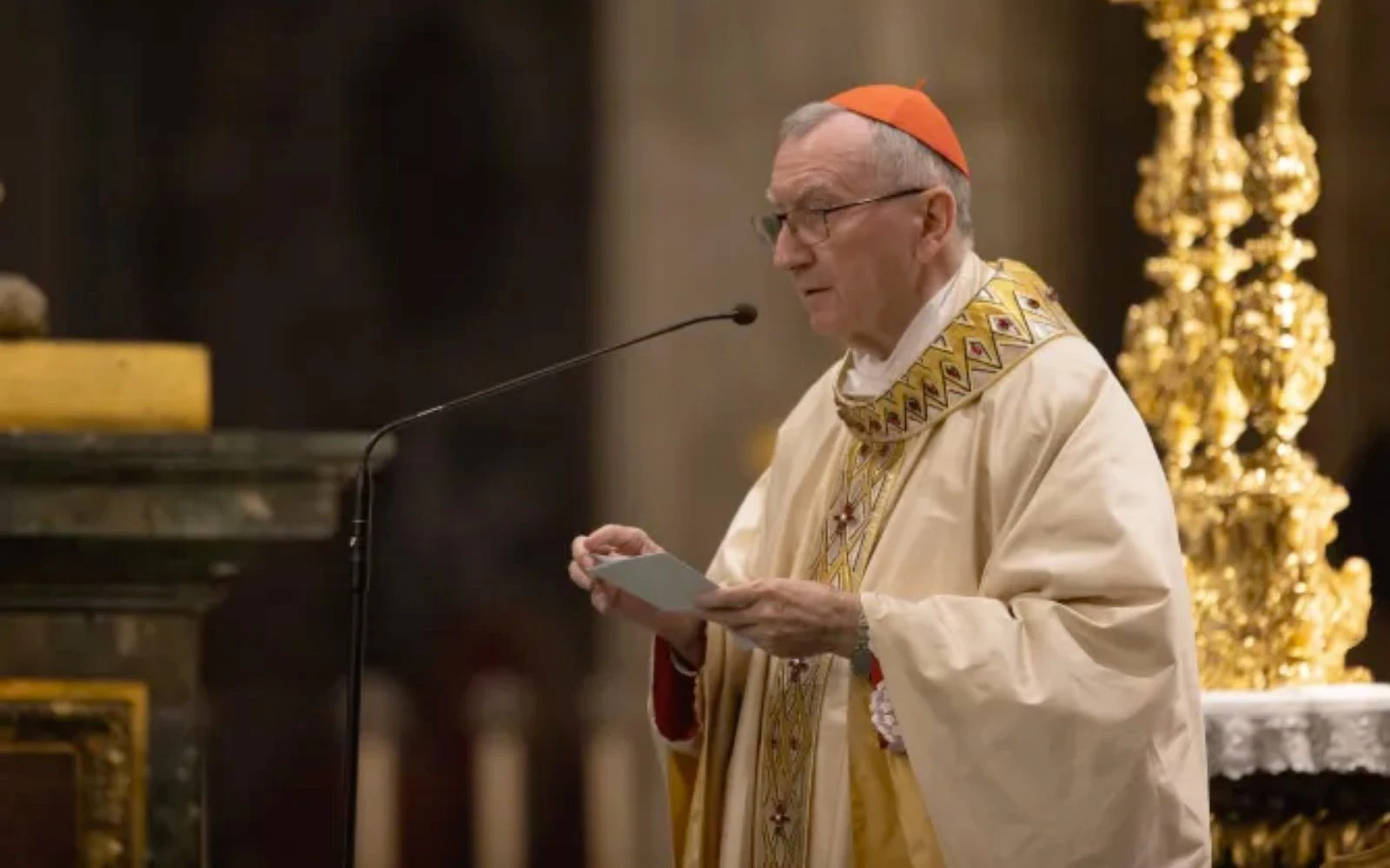 Imagen referencial / El Cardenal Pietro Parolin celebra Misa por la paz en Ucrania en la Basílica de Santa María la Mayor en Roma, el 17 de noviembre de 2022.?w=200&h=150