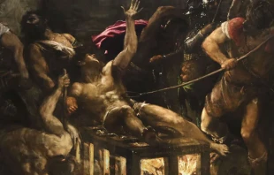 Pintura del martirio del diácono San Lorenzo. Crédito: Sailko / (CC BY 3.0)