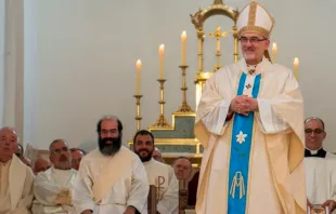 El Cardenal Pierbattista Pizzaballa, Patriarca Latino de Jerusalén Crédito: Marinella Bandini / CNA.
