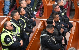 Misa por agentes de seguridad. Crédito: Diócesis de Texcoco