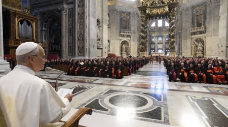 Papa León XIV habla a los obispos