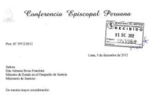 La carta enviada a la ministra de justicia