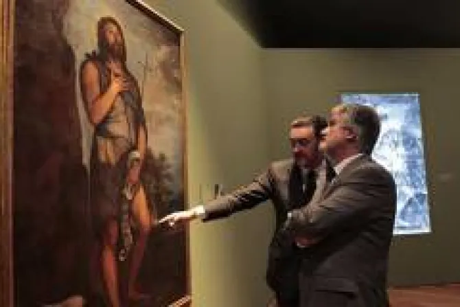 Museo del Prado exhibe restaurado "San Juan Bautista" de Tiziano