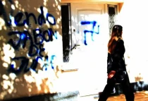 Pintadas antisemitas en San Juan. Foto: AICA