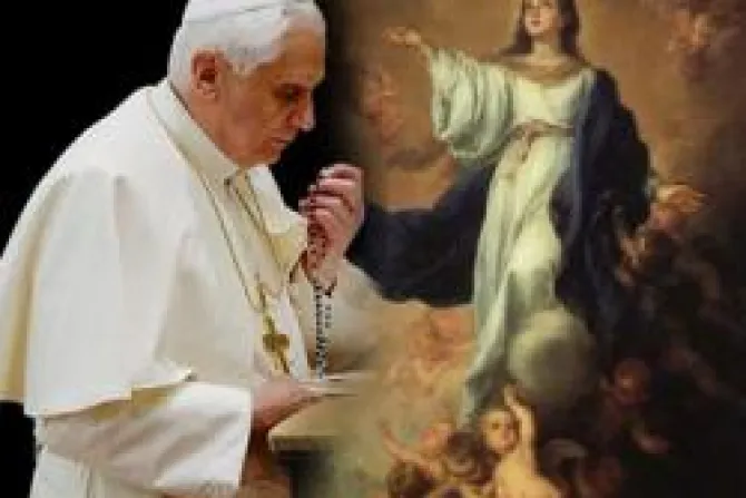 Benedicto XVI: La Virgen María nos enseña a ser diligentes con las cosas de Dios