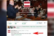 Twitter del congresista Carlos Bruce